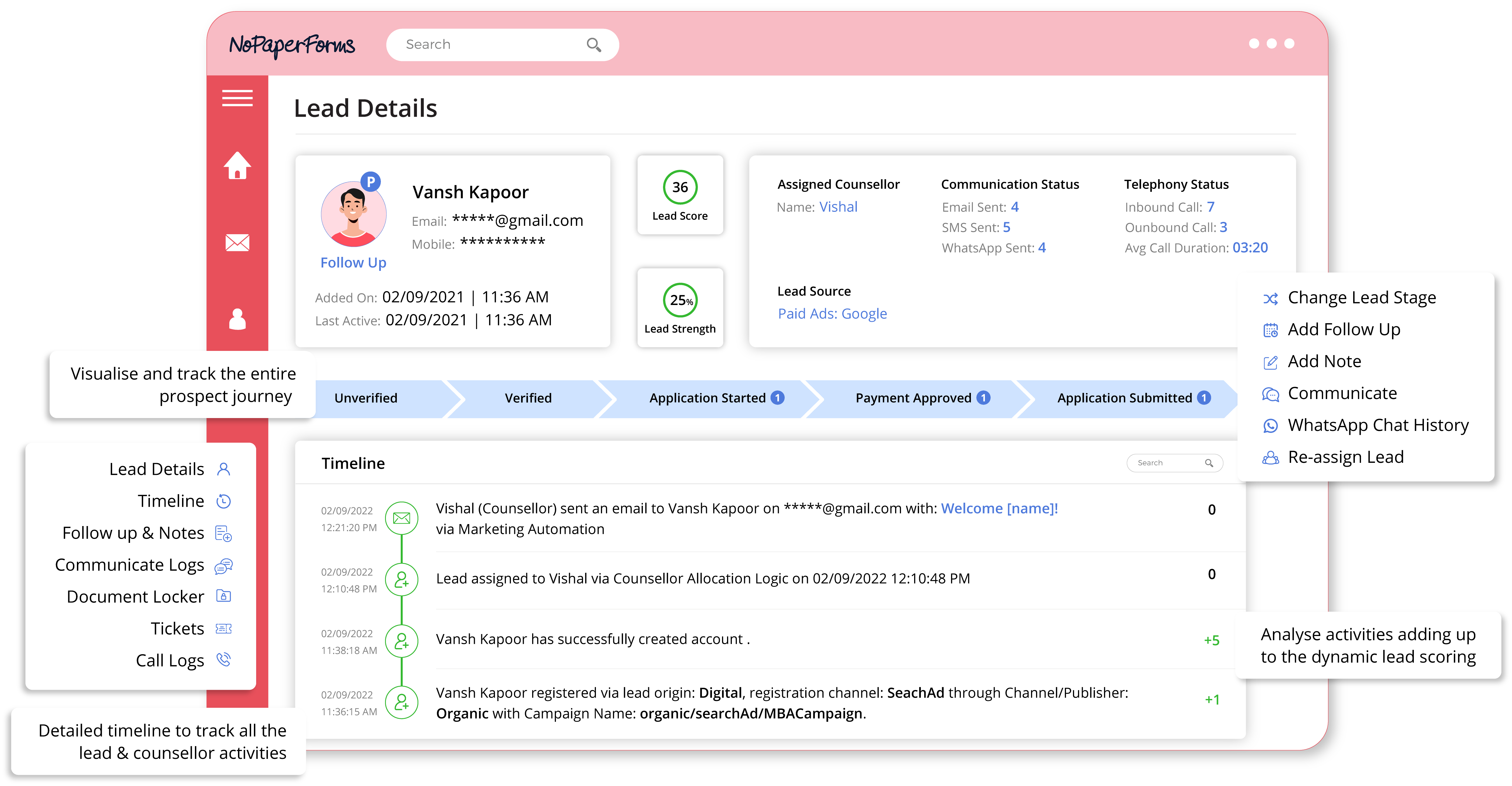 One View Lead Profile