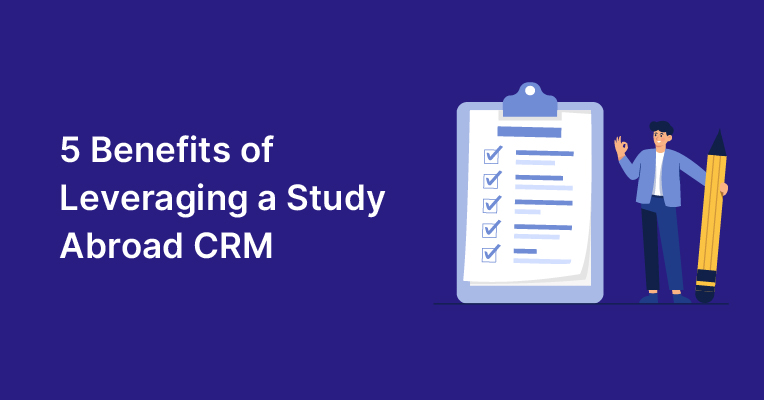 Discover the top 5 benefits of using a Study Abroad CRM for education consultants. Learn how Meritto's Study Abroad CRM helps streamline lead management, automate document collection, track visa applications, integrate payments, and provide robust support for overseas admissions. Enhance your consultancy’s efficiency with a CRM designed specifically for study abroad agents.