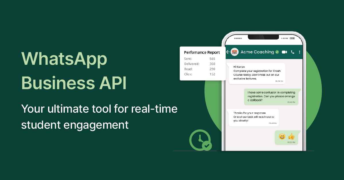 WhatsApp Business API: Your ultimate tool for real-time student engagement