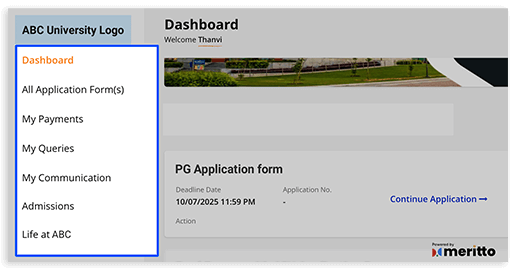 Flexible navigation for easy access to key resources