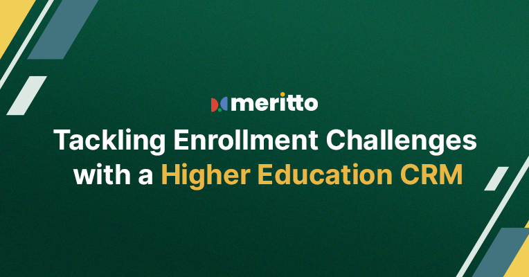 An intuitive CRM dashboard showing real-time enrollment insights, application tracking, and streamlined workflows designed to improve the student enrollment experience.