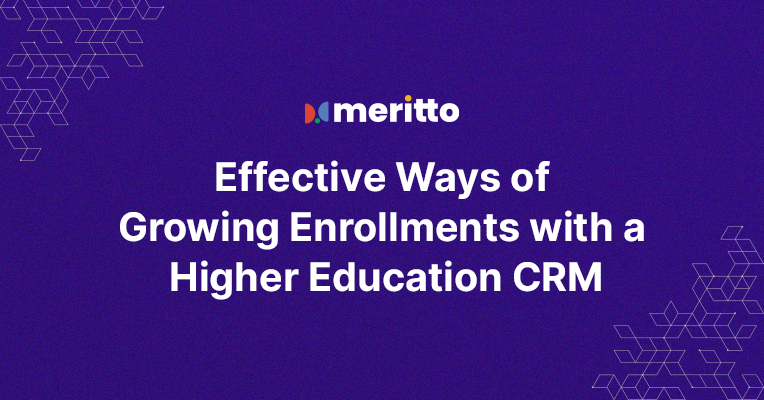 A dynamic dashboard of Meritto’s higher education CRM showcasing lead management, omnichannel communication, and data-driven insights for enrollment teams.