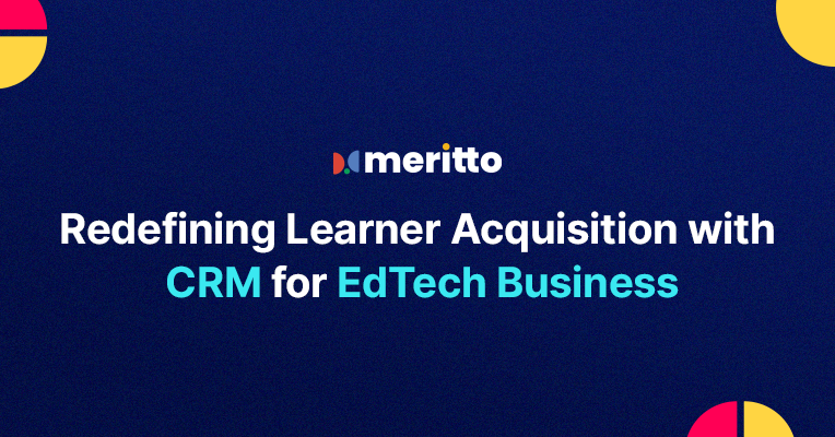 A modern EdTech CRM interface showing centralized lead management, real-time analytics, and omnichannel communication tools to streamline learner acquisition.