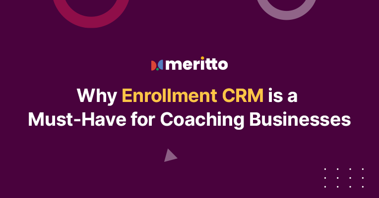 A comprehensive CRM dashboard showcasing lead management, automated workflows, and enrollment tracking for coaching institutes.