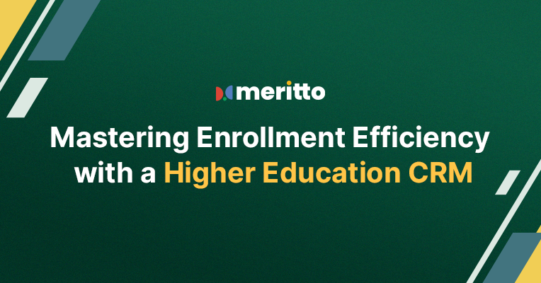 Illustration of a student recruitment dashboard showcasing centralized lead management, real-time analytics, and personalized communication tools offered by Meritto's Higher Education CRM.