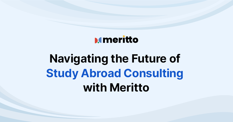 Meritto’s Study Abroad CRM platform for consultants, showcasing streamlined lead management and advanced recruitment features.