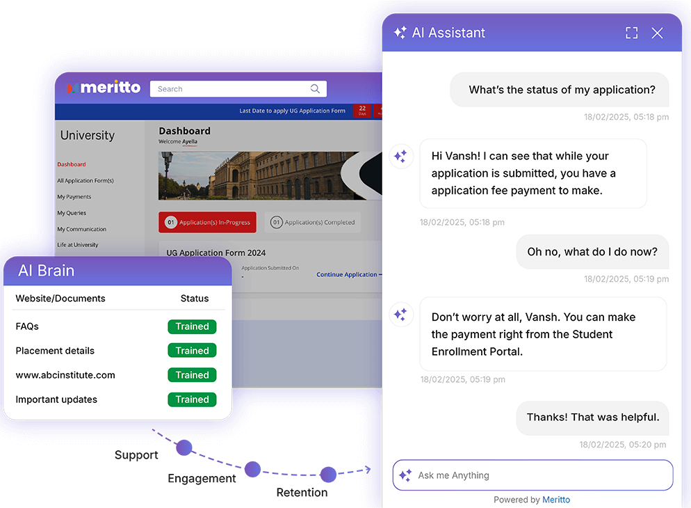 Student Enrollment Portal Plus agent