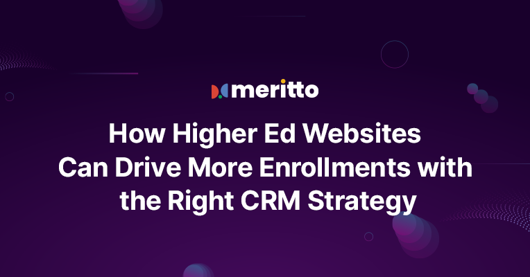 A university admissions team analyzing student inquiries and applications through Meritto’s Higher Education CRM dashboard.