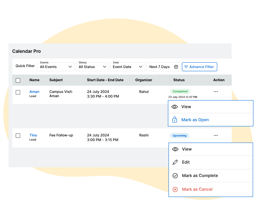 Flexible Scheduling