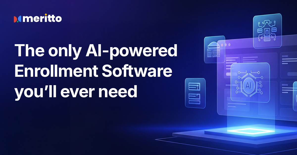 Enrollment team using Meritto’s AI-powered software to manage student inquiries and applications.