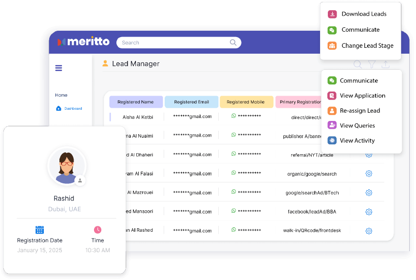 Assign leads and enroll students faster than ever